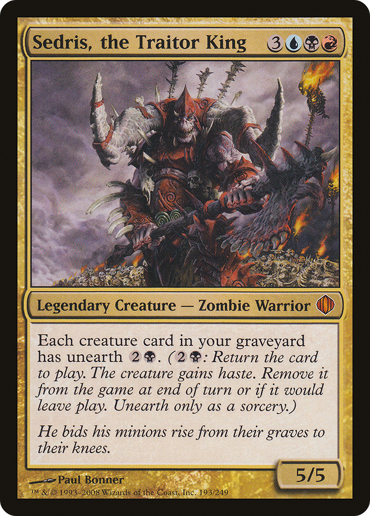 Sedris, the Traitor King (ALA-193) - Shards of Alara Foil - Premium MTG Single from Wizards of the Coast - Just $2.64! Shop now at Game Crave Tournament Store