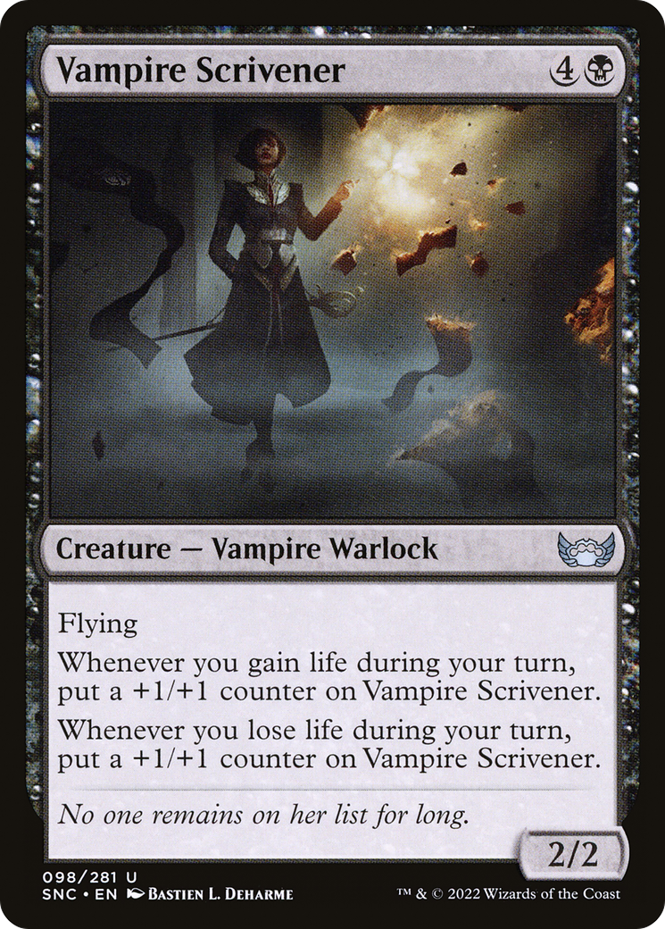 Vampire Scrivener (SNC-098) - Streets of New Capenna Foil - Premium MTG Single from Wizards of the Coast - Just $0.08! Shop now at Game Crave Tournament Store