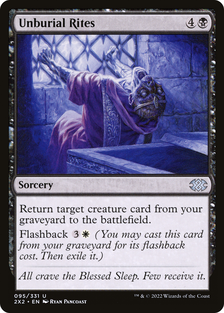Unburial Rites (2X2-095) - Double Masters 2022 - Premium MTG Single from Wizards of the Coast - Just $0.08! Shop now at Game Crave Tournament Store