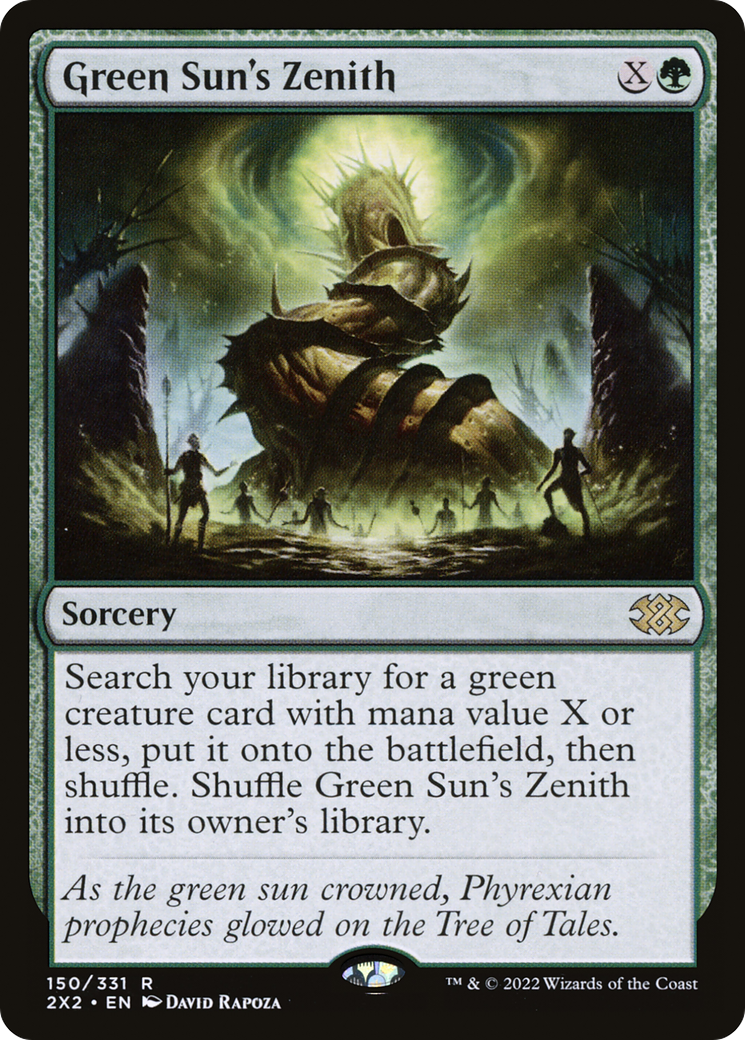 Green Sun's Zenith (2X2-150) - Double Masters 2022 - Premium MTG Single from Wizards of the Coast - Just $20.44! Shop now at Game Crave Tournament Store