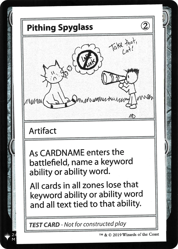 Pithing Spyglass (CMB1-108) - Mystery Booster Playtest Cards 2019 - Premium MTG Single from Wizards of the Coast - Just $0.26! Shop now at Game Crave Tournament Store