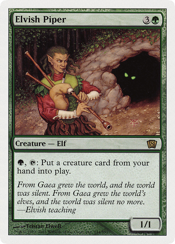 Elvish Piper (8ED-244) - Eighth Edition - Premium MTG Single from Wizards of the Coast - Just $0.80! Shop now at Game Crave Tournament Store