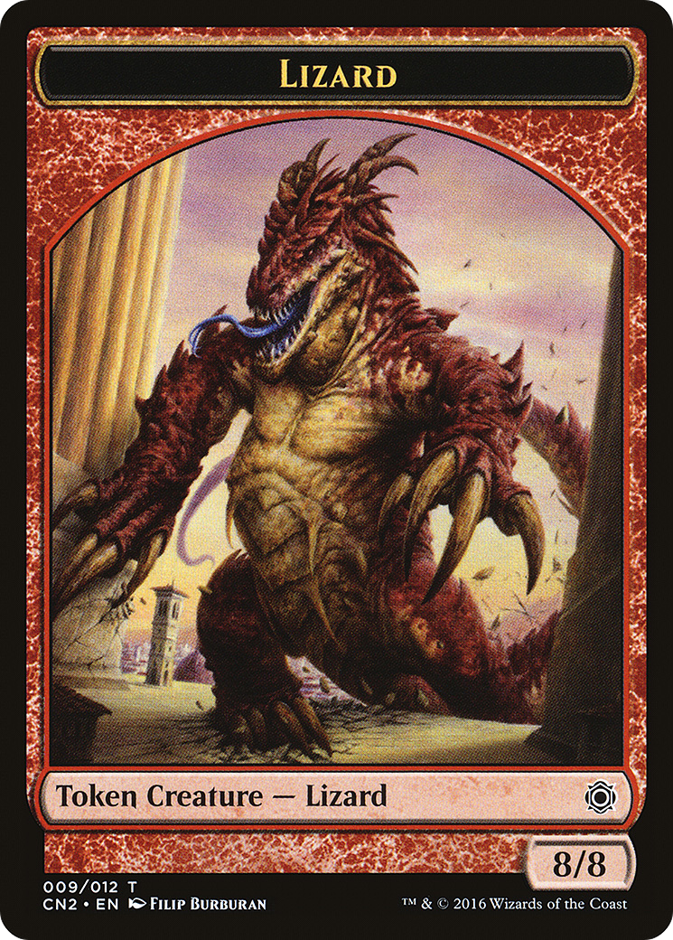 Lizard (TCN2-009) - Conspiracy: Take the Crown Tokens - Premium MTG Single from Wizards of the Coast - Just $0.08! Shop now at Game Crave Tournament Store