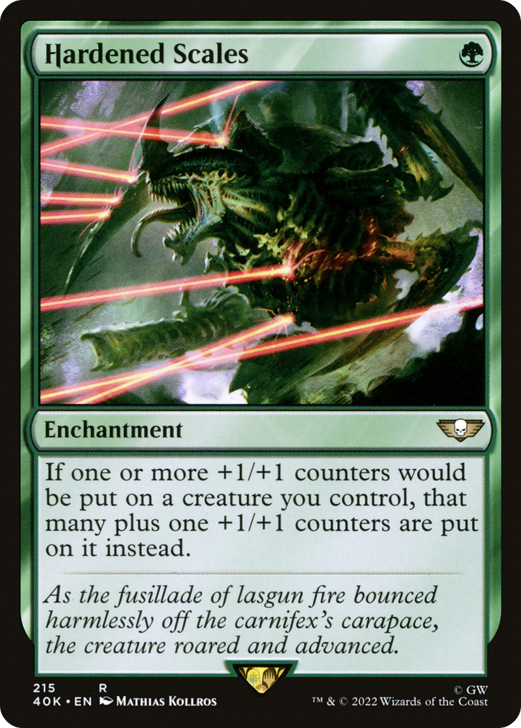 Hardened Scales (40K-215) - Warhammer 40,000 Commander - Premium MTG Single from Wizards of the Coast - Just $2.46! Shop now at Game Crave Tournament Store