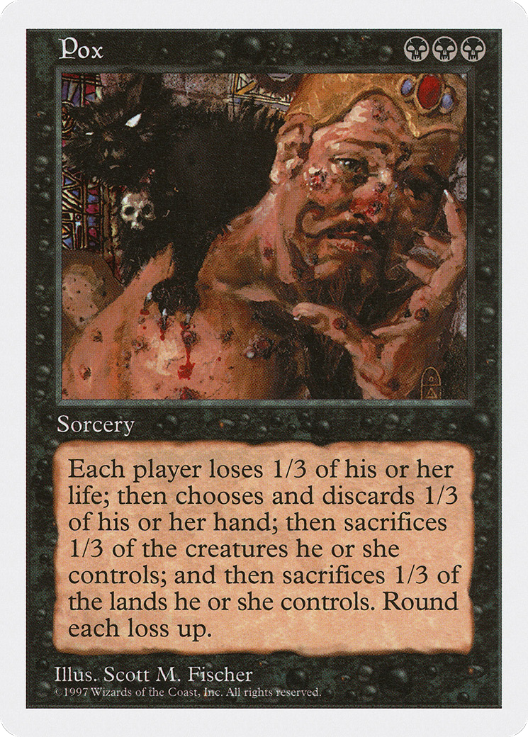 Pox (5ED-189) - Fifth Edition - Premium MTG Single from Wizards of the Coast - Just $1.28! Shop now at Game Crave Tournament Store