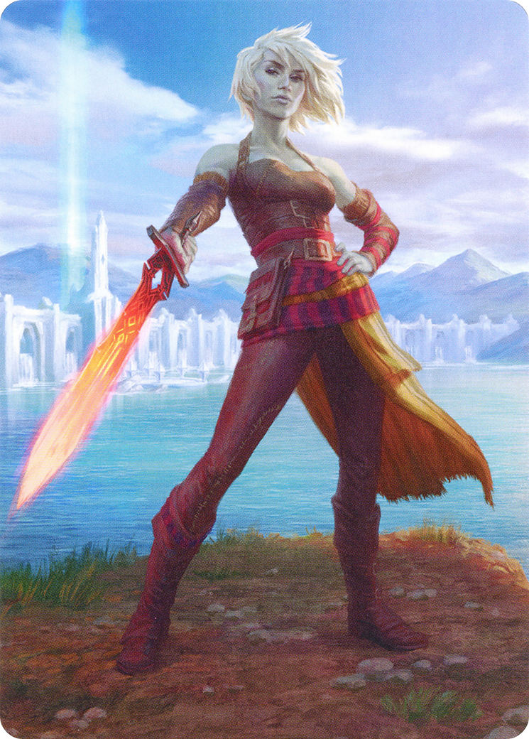 Nahiri, Heir of the Ancients // Nahiri, Heir of the Ancients (AZNR-003) - Zendikar Rising Art Series (Borderless) Foil - Premium MTG Single from Wizards of the Coast - Just $0! Shop now at Game Crave Tournament Store