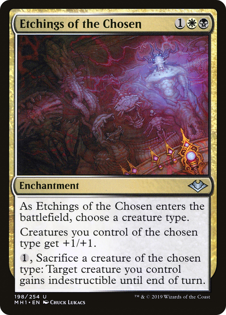 Etchings of the Chosen (MH1-198) - Modern Horizons - Premium MTG Single from Wizards of the Coast - Just $0.09! Shop now at Game Crave Tournament Store