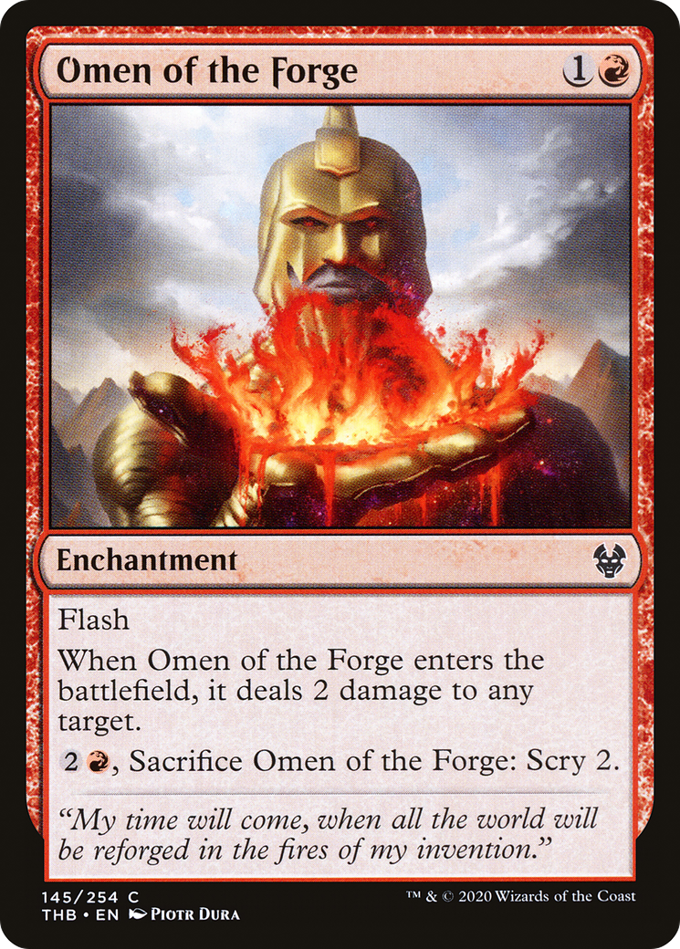 Omen of the Forge (THB-145) - Theros Beyond Death - Premium MTG Single from Wizards of the Coast - Just $0.08! Shop now at Game Crave Tournament Store