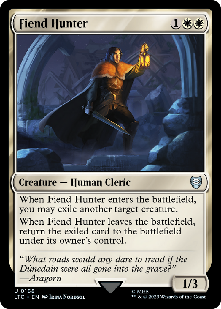 Fiend Hunter (LTC-168) - Tales of Middle-earth Commander - Premium MTG Single from Wizards of the Coast - Just $0.08! Shop now at Game Crave Tournament Store