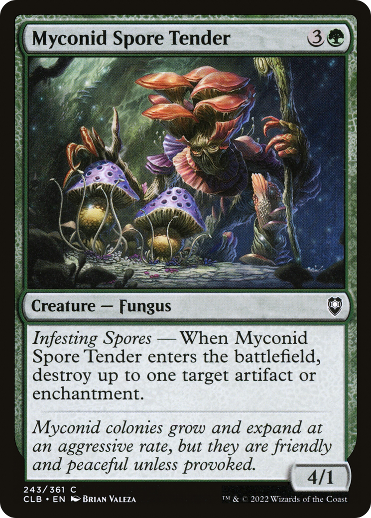 Myconid Spore Tender (CLB-243) - Commander Legends: Battle for Baldur's Gate - Premium MTG Single from Wizards of the Coast - Just $0.08! Shop now at Game Crave Tournament Store
