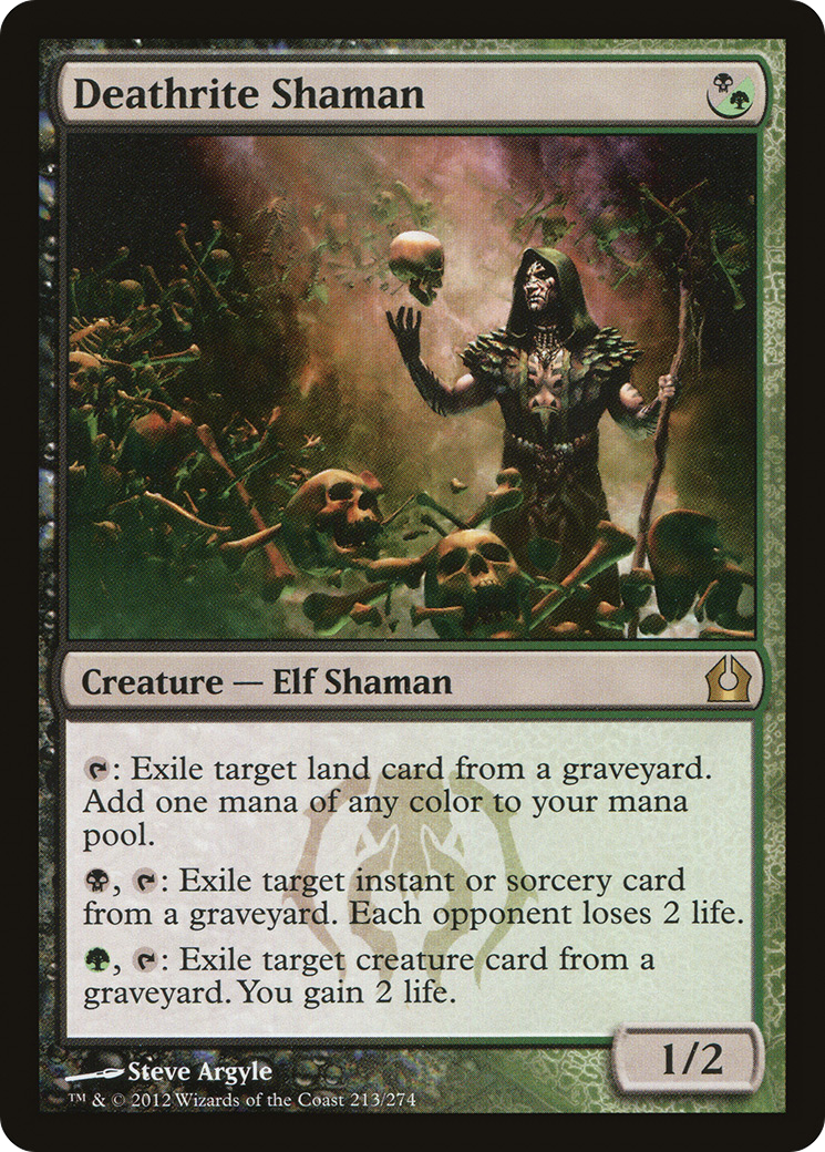 Deathrite Shaman (RTR-213) - Return to Ravnica Foil - Premium MTG Single from Wizards of the Coast - Just $14.05! Shop now at Game Crave Tournament Store