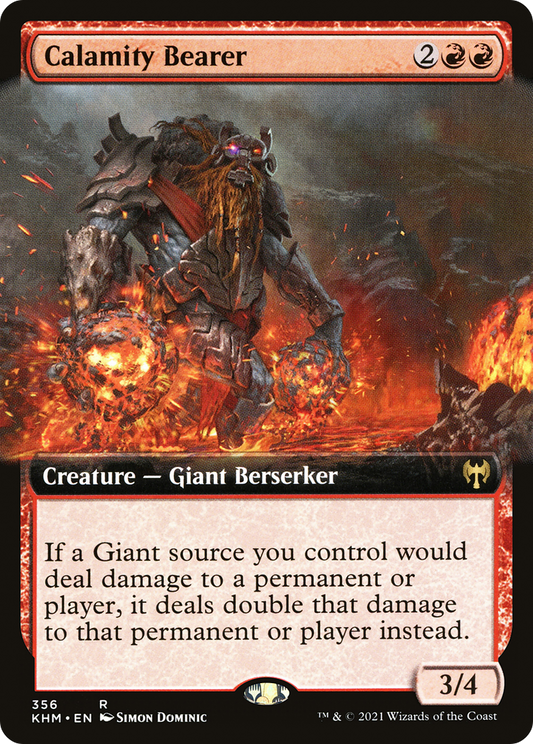 Calamity Bearer (KHM-356) - Kaldheim: (Extended Art) Foil - Premium MTG Single from Wizards of the Coast - Just $0.10! Shop now at Game Crave Tournament Store