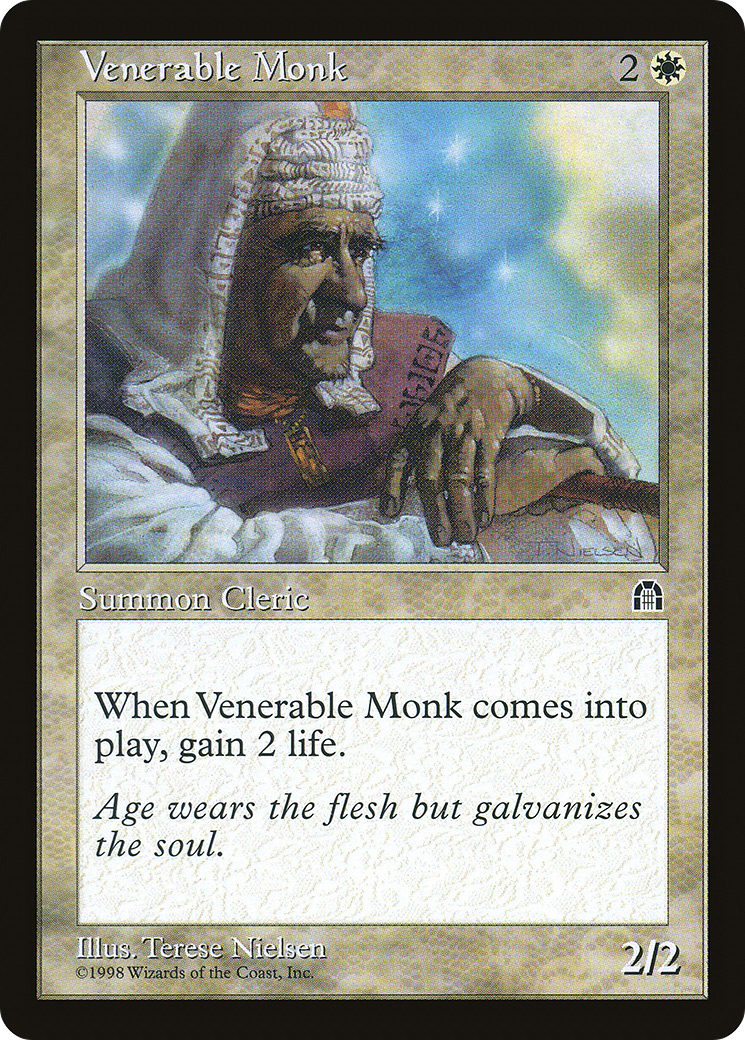 Venerable Monk (STH-021) - Stronghold - Premium MTG Single from Wizards of the Coast - Just $0.08! Shop now at Game Crave Tournament Store