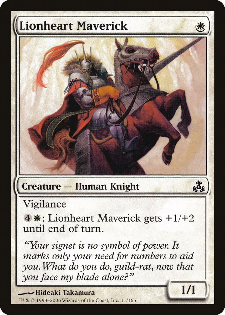 Lionheart Maverick (GPT-011) - Guildpact Foil - Premium MTG Single from Wizards of the Coast - Just $0.09! Shop now at Game Crave Tournament Store