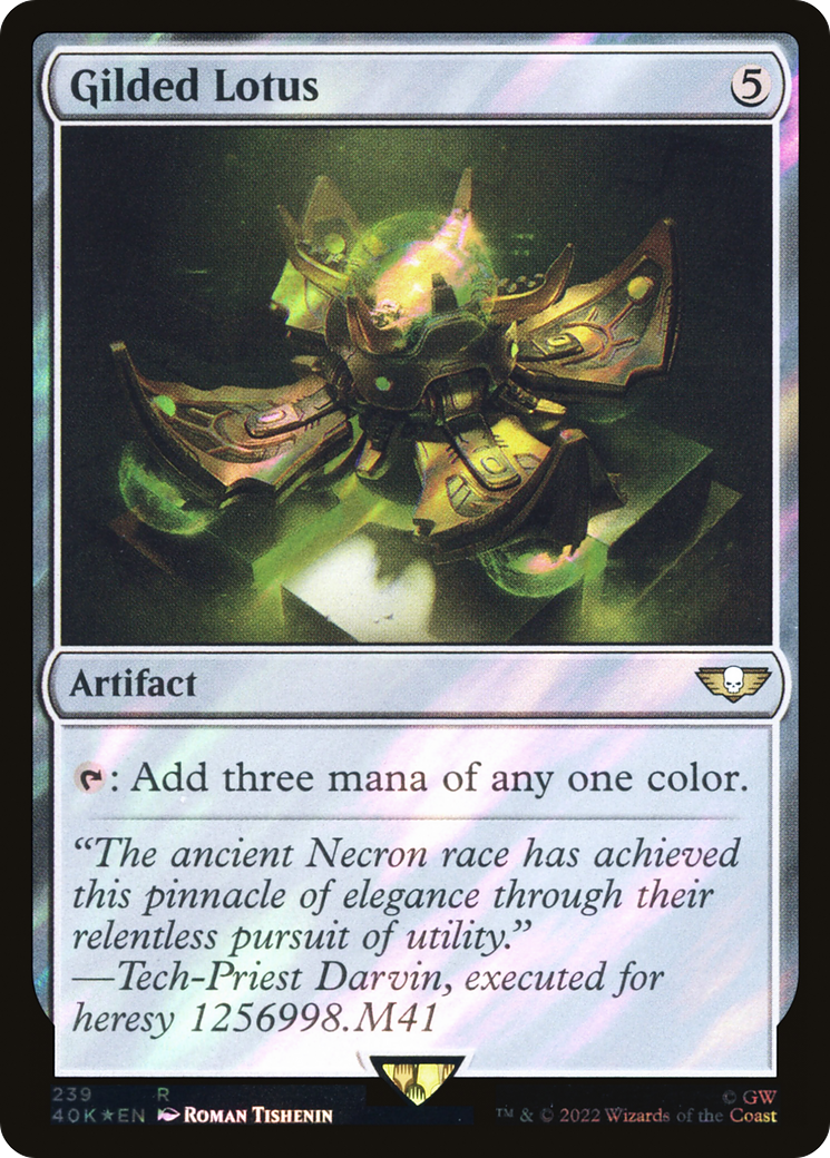 Gilded Lotus (40K-239★) - Warhammer 40,000 Commander Foil - Premium MTG Single from Wizards of the Coast - Just $1.37! Shop now at Game Crave Tournament Store