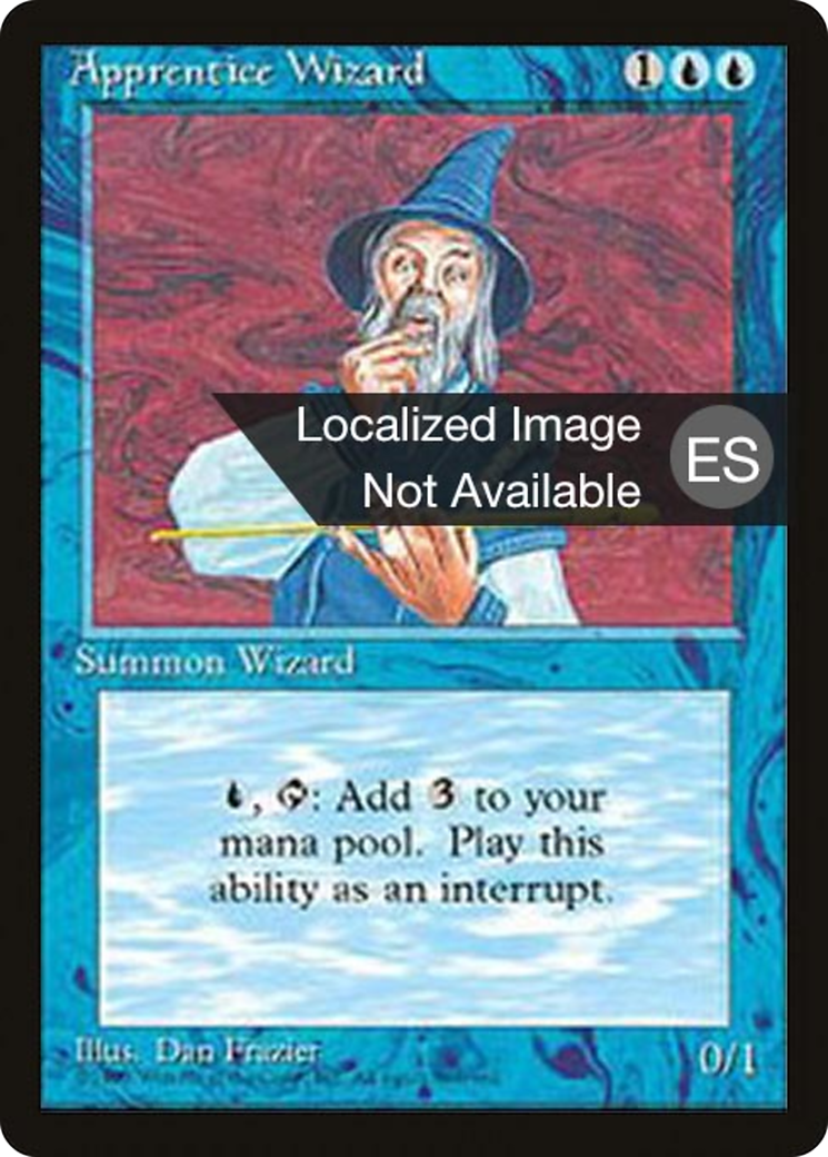 Apprentice Wizard (4BB-061) - Fourth Edition Foreign Black Border - Premium MTG Single from Wizards of the Coast - Just $0.71! Shop now at Game Crave Tournament Store