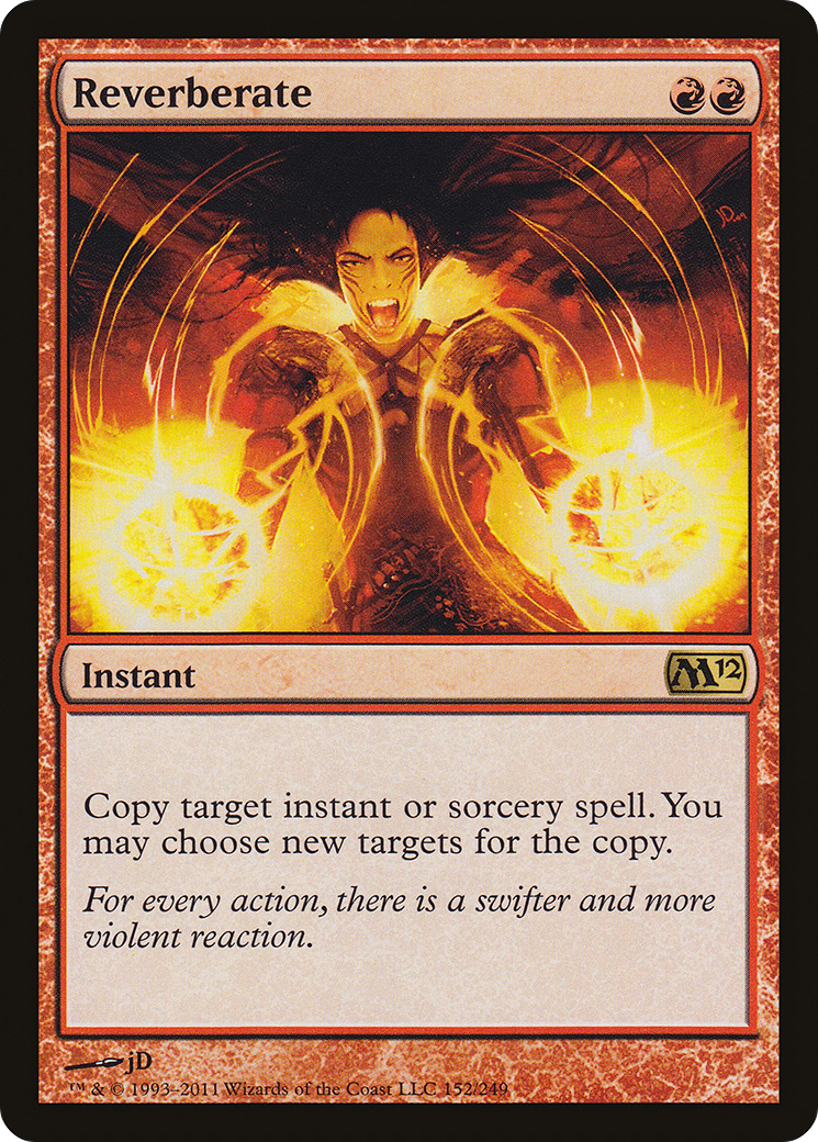 Reverberate (M12-152) - Magic 2012 - Premium MTG Single from Wizards of the Coast - Just $0.46! Shop now at Game Crave Tournament Store