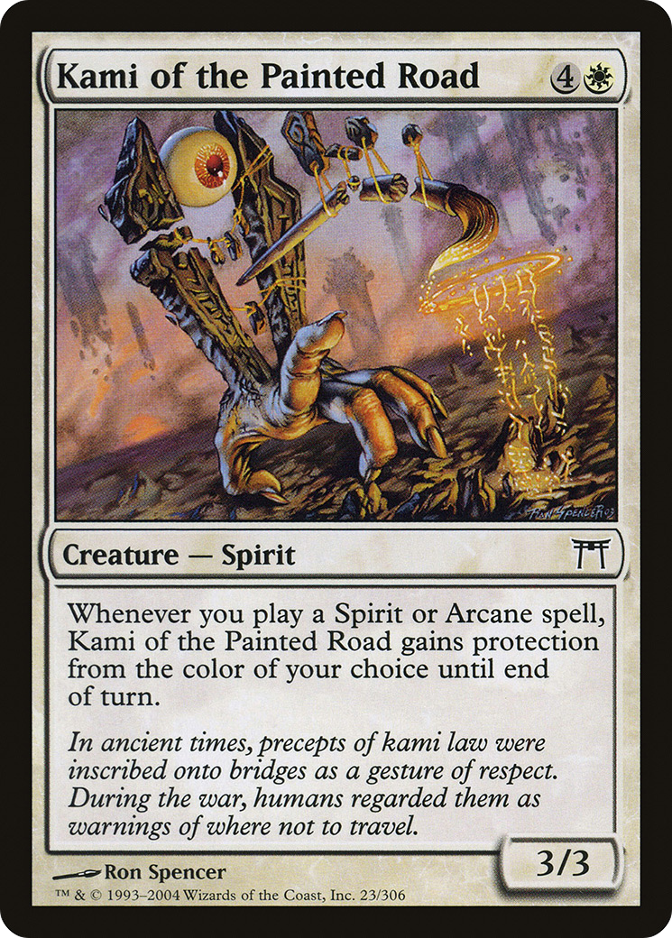 Kami of the Painted Road (CHK-023) - Champions of Kamigawa - Premium MTG Single from Wizards of the Coast - Just $0.08! Shop now at Game Crave Tournament Store