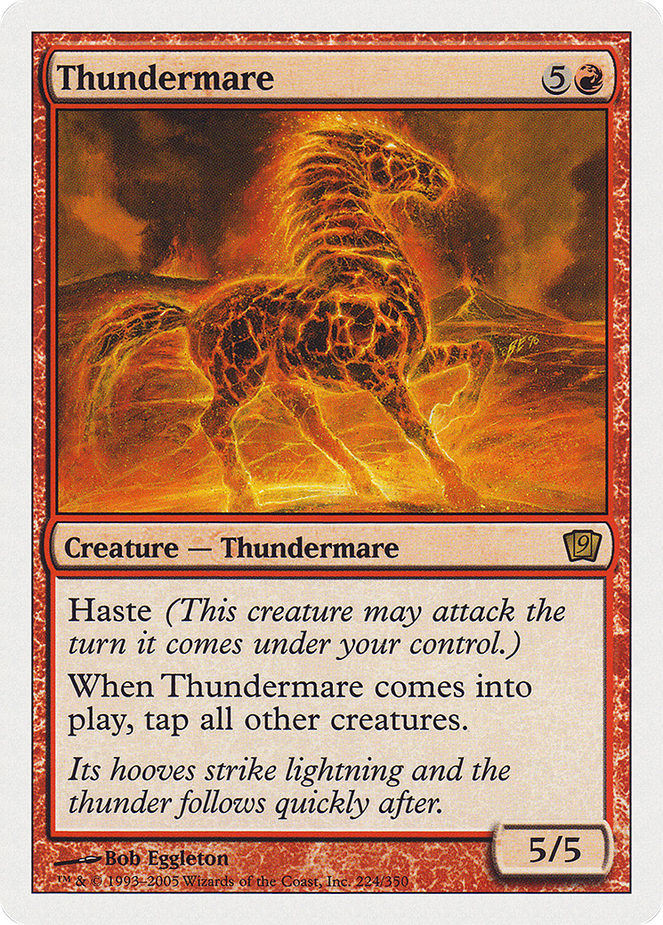 Thundermare (9ED-224) - Ninth Edition - Premium MTG Single from Wizards of the Coast - Just $0.16! Shop now at Game Crave Tournament Store