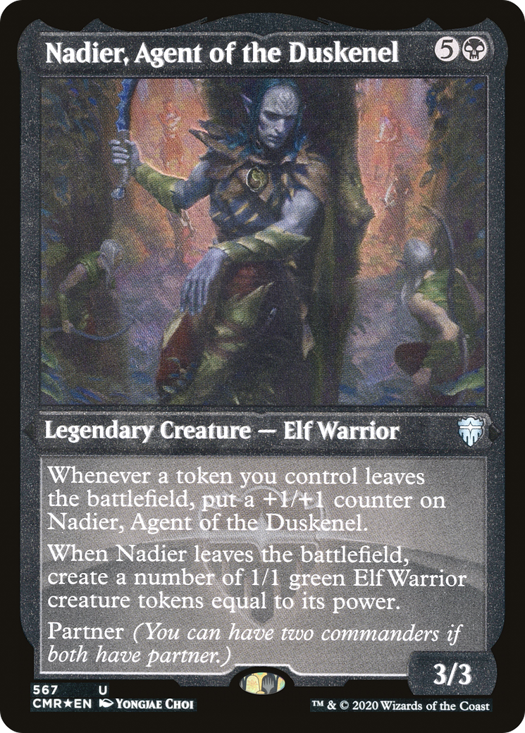 Nadier, Agent of the Duskenel (CMR-567) - Commander Legends Etched Foil - Premium MTG Single from Wizards of the Coast - Just $0.20! Shop now at Game Crave Tournament Store