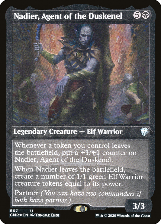 Nadier, Agent of the Duskenel (CMR-567) - Commander Legends Etched Foil - Premium MTG Single from Wizards of the Coast - Just $0.20! Shop now at Game Crave Tournament Store