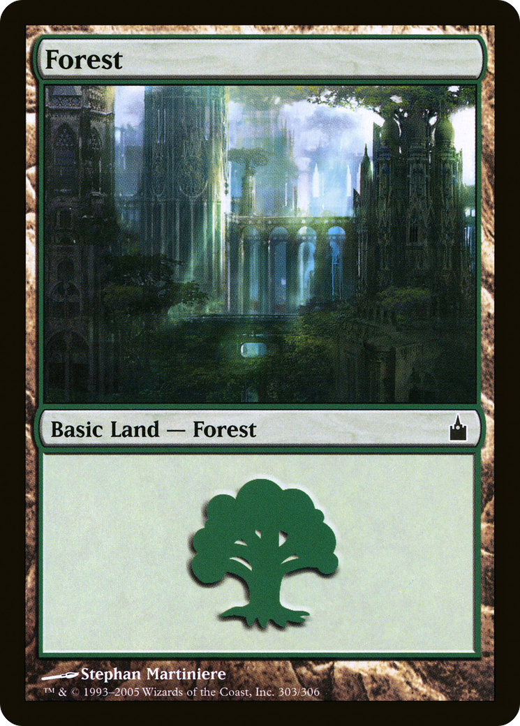 Forest (RAV-303) - Ravnica: City of Guilds Foil - Premium MTG Single from Wizards of the Coast - Just $0.29! Shop now at Game Crave Tournament Store