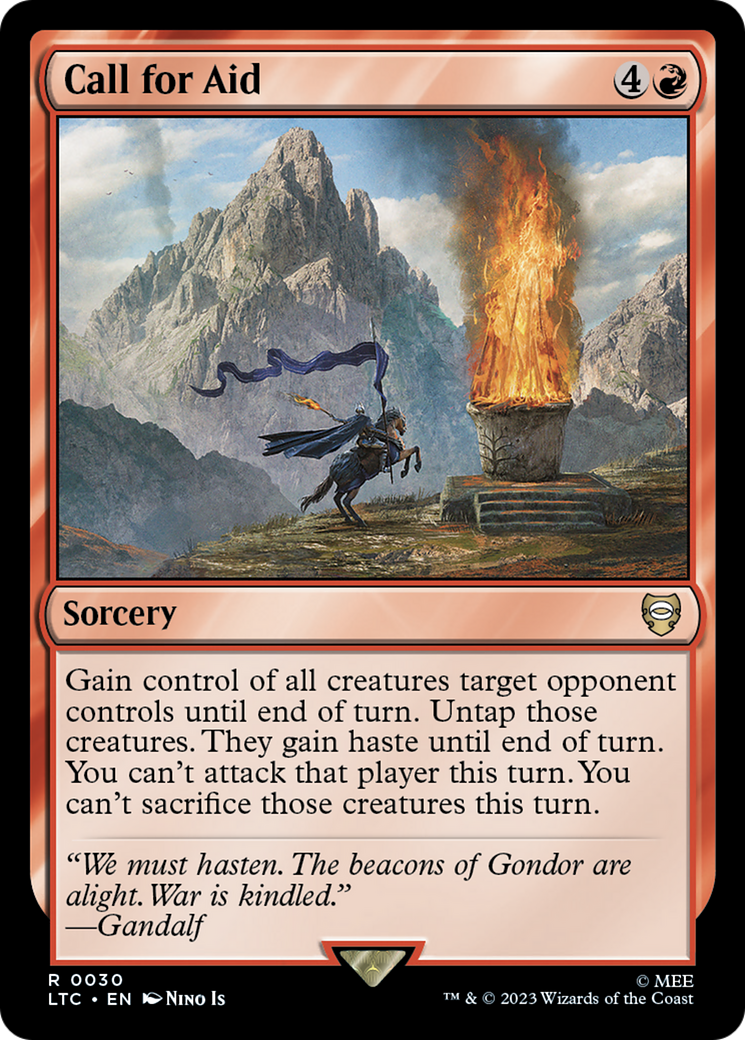 Call for Aid (LTC-030) - Tales of Middle-earth Commander - Premium MTG Single from Wizards of the Coast - Just $0.08! Shop now at Game Crave Tournament Store