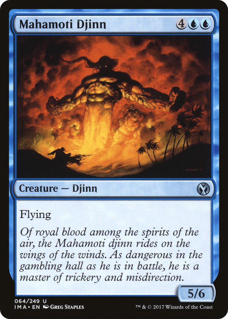 Mahamoti Djinn (IMA-064) - Iconic Masters - Premium MTG Single from Wizards of the Coast - Just $0.08! Shop now at Game Crave Tournament Store