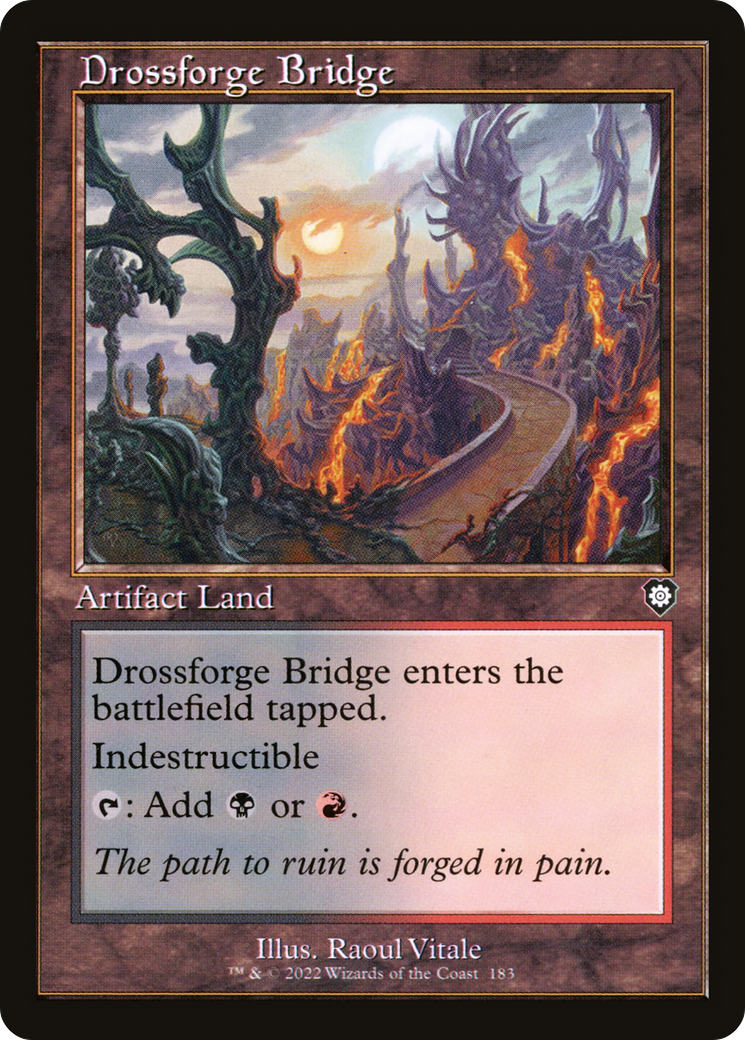 Drossforge Bridge (BRC-183) - The Brothers' War Commander - Premium MTG Single from Wizards of the Coast - Just $0.55! Shop now at Game Crave Tournament Store