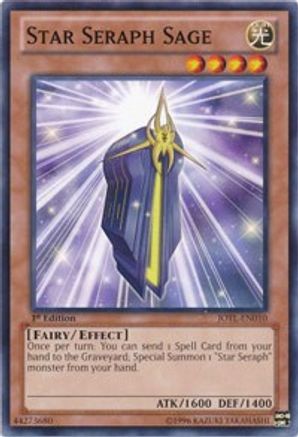 Star Seraph Sage (JOTL-EN010) - Judgment of the Light 1st Edition - Premium Yugioh Single from Konami - Just $0.08! Shop now at Game Crave Tournament Store