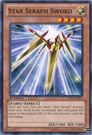 Star Seraph Sword (JOTL-EN011) - Judgment of the Light 1st Edition - Premium Yugioh Single from Konami - Just $0.25! Shop now at Game Crave Tournament Store