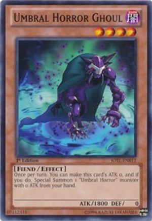 Umbral Horror Ghoul (JOTL-EN012) - Judgment of the Light 1st Edition - Premium Yugioh Single from Konami - Just $0.25! Shop now at Game Crave Tournament Store