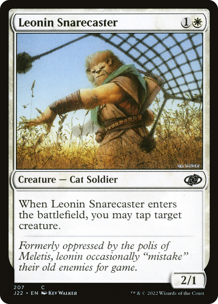 Leonin Snarecaster (J22-207) - Jumpstart 2022 - Premium MTG Single from Wizards of the Coast - Just $0.08! Shop now at Game Crave Tournament Store