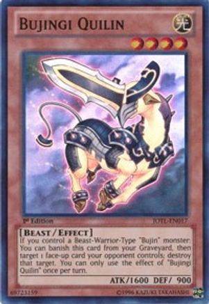 Bujingi Quilin (JOTL-EN017) - Judgment of the Light Unlimited - Premium Yugioh Single from Konami - Just $0.50! Shop now at Game Crave Tournament Store