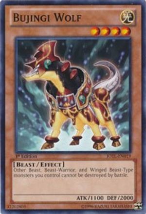 Bujingi Wolf (JOTL-EN019) - Judgment of the Light 1st Edition - Premium Yugioh Single from Konami - Just $0.25! Shop now at Game Crave Tournament Store