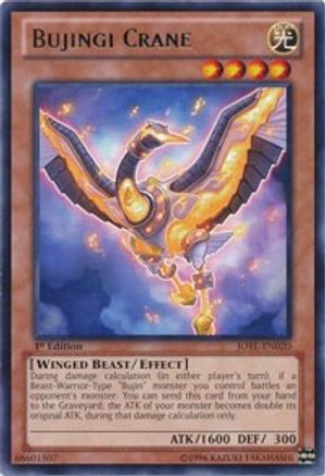 Bujingi Crane (JOTL-EN020) - Judgment of the Light 1st Edition - Premium Yugioh Single from Konami - Just $0.25! Shop now at Game Crave Tournament Store