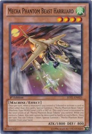 Mecha Phantom Beast Harrliard (JOTL-EN025) - Judgment of the Light 1st Edition - Premium Yugioh Single from Konami - Just $0.08! Shop now at Game Crave Tournament Store
