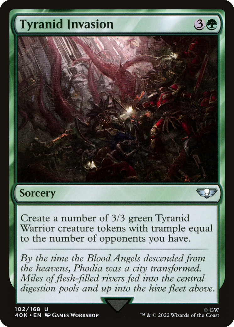 Tyranid Invasion (40K-102) - Warhammer 40,000 Commander - Premium MTG Single from Wizards of the Coast - Just $0.08! Shop now at Game Crave Tournament Store