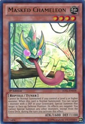 Masked Chameleon (JOTL-EN038) - Judgment of the Light 1st Edition - Premium Yugioh Single from Konami - Just $0.65! Shop now at Game Crave Tournament Store