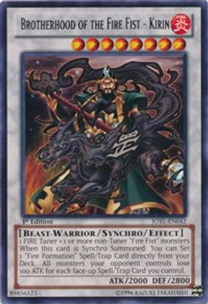 Brotherhood of the Fire Fist - Kirin (JOTL-EN042) - Judgment of the Light Unlimited - Premium Yugioh Single from Konami - Just $0.25! Shop now at Game Crave Tournament Store