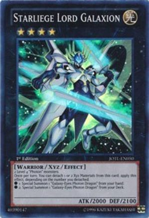 Starliege Lord Galaxion (JOTL-EN050) - Judgment of the Light 1st Edition - Premium Yugioh Single from Konami - Just $1.56! Shop now at Game Crave Tournament Store