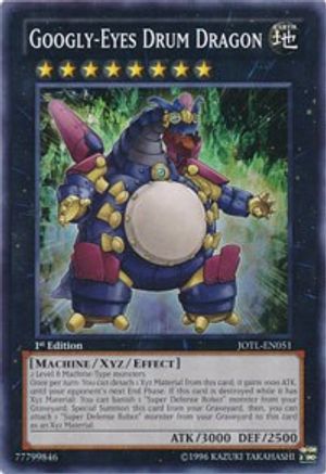 Googly-Eyes Drum Dragon (JOTL-EN051) - Judgment of the Light Unlimited - Premium Yugioh Single from Konami - Just $0.25! Shop now at Game Crave Tournament Store
