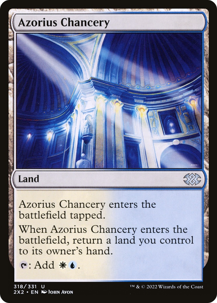 Azorius Chancery (2X2-318) - Double Masters 2022 Foil - Premium MTG Single from Wizards of the Coast - Just $0.25! Shop now at Game Crave Tournament Store