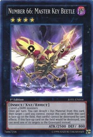 Number 66: Master Key Beetle (JOTL-EN054) - Judgment of the Light 1st Edition - Premium Yugioh Single from Konami - Just $0.39! Shop now at Game Crave Tournament Store