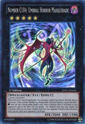 Number C104: Umbral Horror Masquerade (JOTL-EN056) - Judgment of the Light 1st Edition - Premium Yugioh Single from Konami - Just $24.63! Shop now at Game Crave Tournament Store