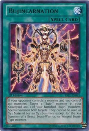Bujincarnation (JOTL-EN063) - Judgment of the Light 1st Edition - Premium Yugioh Single from Konami - Just $0.23! Shop now at Game Crave Tournament Store