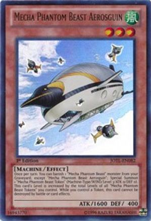 Mecha Phantom Beast Aerosguin (JOTL-EN082) - Judgment of the Light 1st Edition - Premium Yugioh Single from Konami - Just $0.25! Shop now at Game Crave Tournament Store