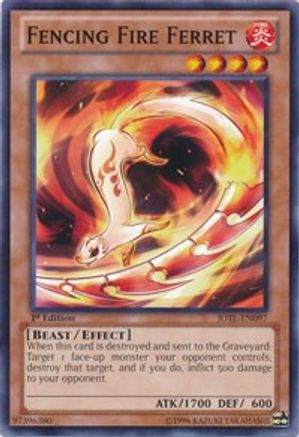 Fencing Fire Ferret (JOTL-EN097) - Judgment of the Light Unlimited - Premium Yugioh Single from Konami - Just $0.25! Shop now at Game Crave Tournament Store