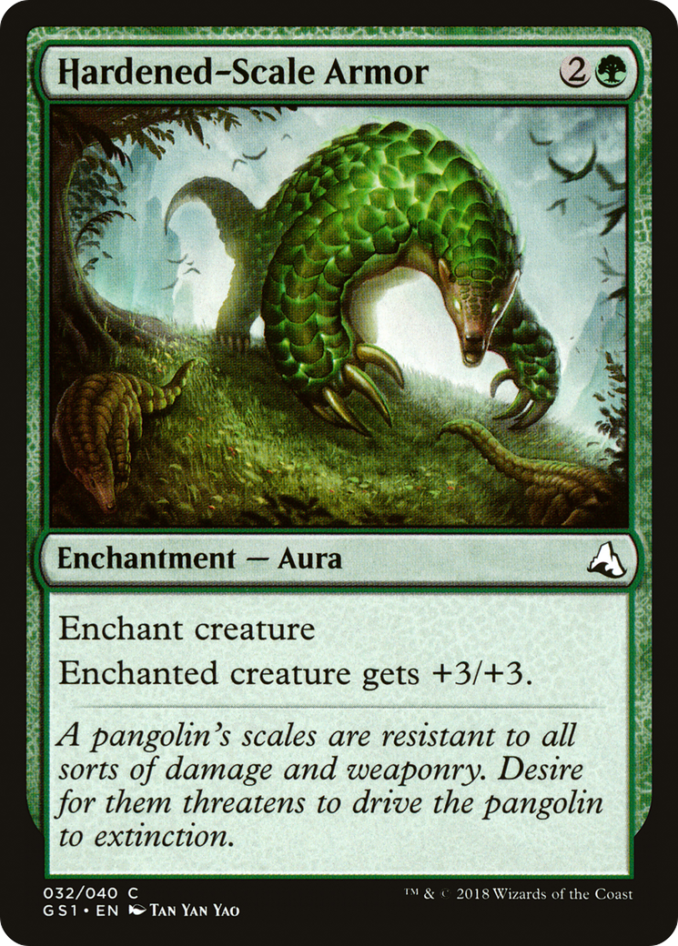 Hardened-Scale Armor (GS1-032) - Global Series Jiang Yanggu & Mu Yanling - Premium MTG Single from Wizards of the Coast - Just $0.25! Shop now at Game Crave Tournament Store