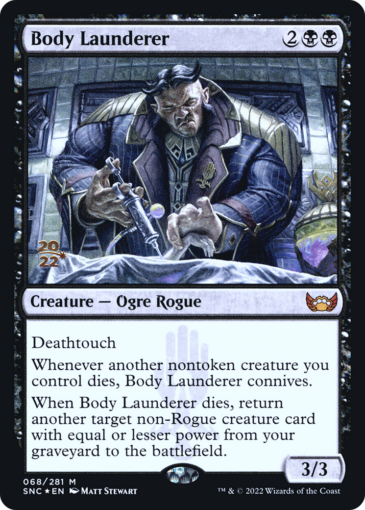 Body Launderer (PSNC-68S) - Streets of New Capenna Promos Foil - Premium MTG Single from Wizards of the Coast - Just $0.35! Shop now at Game Crave Tournament Store